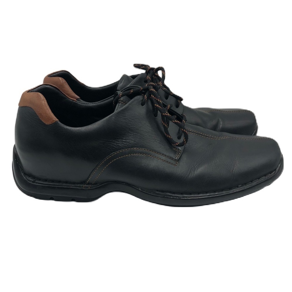 Cole Haan Men's Black Square Toe Lace Up Business Casual Comfort Size 9.5M - Picture 3 of 14